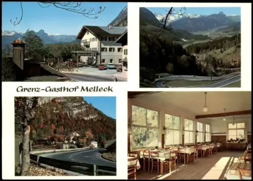 Ansichtskarte Bad Reichenhall Mehrbildkarte Grenz-Gasthof Melleck 1965
