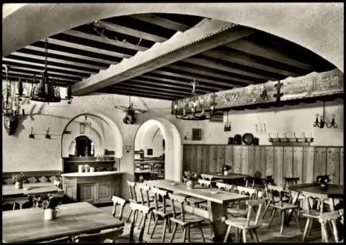 Bad Reichenhall Brauerei-Ausschank zum Bürgerbräu Gastraum Innen 1970