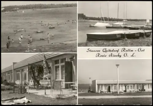 Niesky Oberlausitz Niska DDR Mehrbildkarte Stausee Quitzdorf Kollm Ost 1984/1983