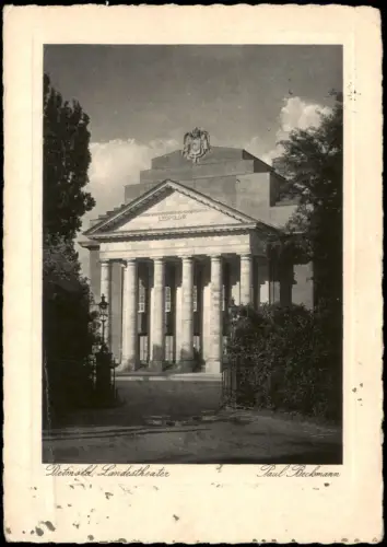 Ansichtskarte Detmold Landestheater 1936