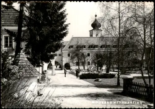 Neydharting-Bad Wimsbach-Neydharting Moorbad, Kurhaus mit Parkanlage 1955