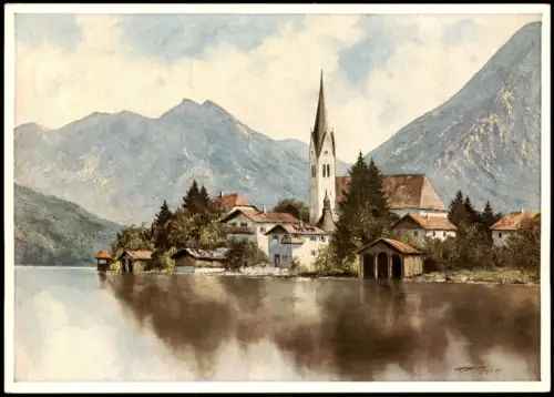Ansichtskarte Egern-Rottach-Egern Kirche St. Laurentius 1978