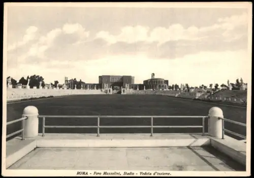 Cartolina Rom Roma Foro Mussolini, Stadio - Veduta d'insieme 1938