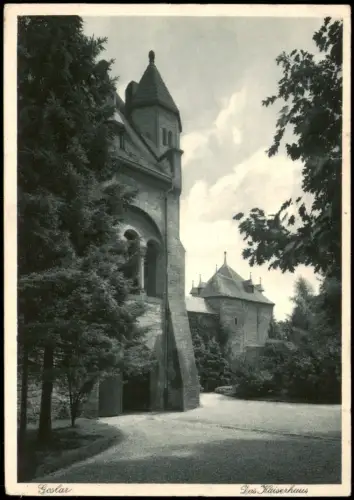 Ansichtskarte Goslar Kaiserhaus (Kaiserpfalz), Rückansicht 1931