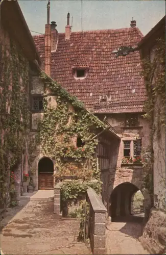 Ansichtskarte Eisenach Torfahrt von Süden Wartburg 1935