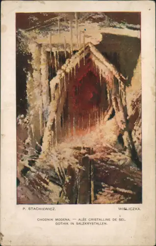 Groß Salze Wieliczka Gothik in Salzkrystallen - Chodnik Modena 1908