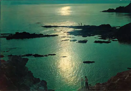 Cartolina Teulada Sonnenuntergang an der Meeresküste 1970