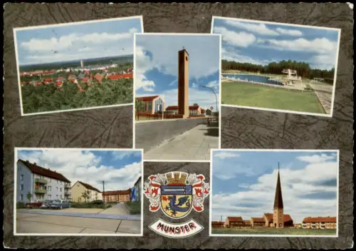 Ansichtskarte Munster (Örtze) Mehrbildkarte 1964