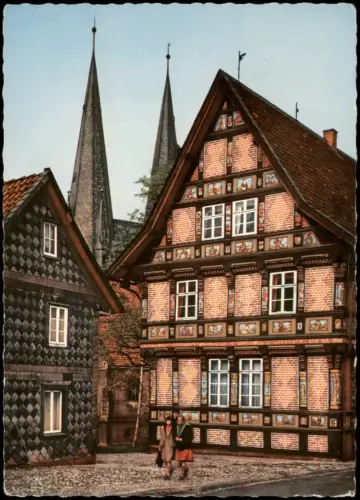 Ansichtskarte Alfeld (Leine) Heimatmuseum mit St.-Nicolai-Kirche 1971