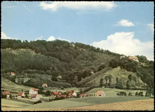 Rinteln Paschenburg (auf dem Kamm) & Schaumburg Wesergebirge Lks. Rosenthal 1958