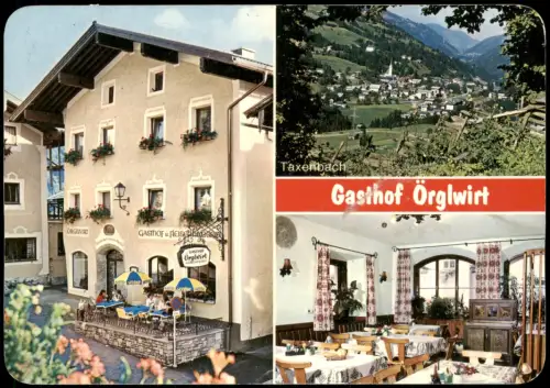 Ansichtskarte Taxenbach Mehrbildkarte u.a. mit GASTHOF Örglwirt 1980
