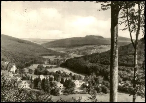 Ansichtskarte Bad Brückenau Panorama Teilansicht 1960