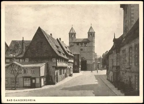 Ansichtskarte Bad Gandersheim Ortsansicht Straße 1940
