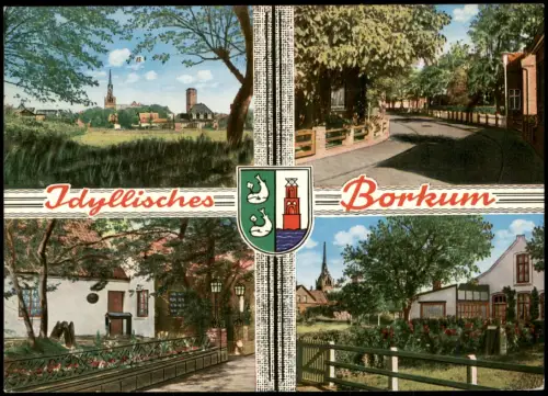 Ansichtskarte Borkum Idyllische Winkel und Ortsansichten 1983