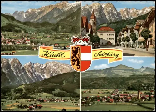 Ansichtskarte Kuchl Mehrbildkarte mit Bergpanoramen 1960