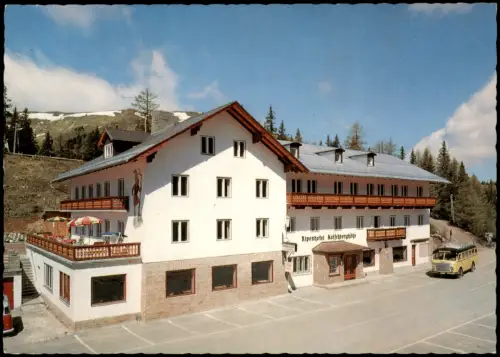 Katschberghöhe-Rennweg am Katschberg Alpenhotel Katschberghöhe mit Postbus 1970
