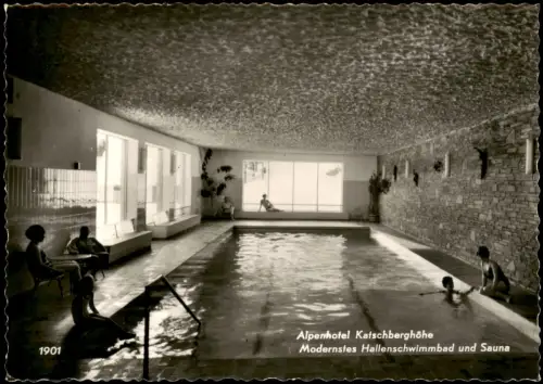Katschberghöhe-Rennweg Hallenschwimmbad im Alpenhotel Katschberghöhe 1970