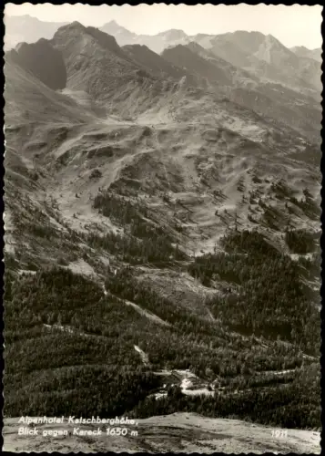 Katschberghöhe Rennweg am Katschberg Alpenhotel   mit Blick zum Kareck 1955