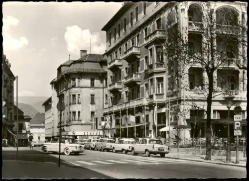 Ansichtskarte Innsbruck Straßenszene mit Hotel Kaiserhof und Automobilen 1962