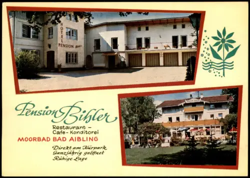 Ansichtskarte Bad Aibling Pension Bihler 1975