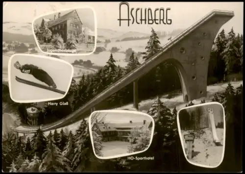 Klingenthal Große Aschberg-Schanze HO-Sporthotel Jugendherberge Harry Glaß 1959