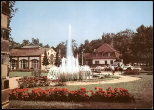 Ansichtskarte Siegmar-Chemnitz Pelzmühle mit Springbrunnen 1971