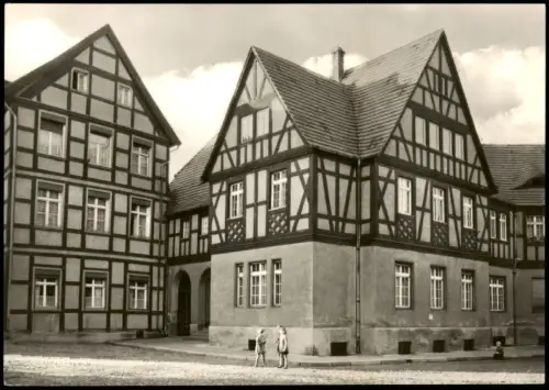 Ansichtskarte Perleberg Fachwerkhäuser am Kirchplatz 1969