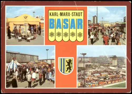 Ansichtskarte Chemnitz Basar 1983