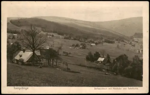 Neustadt an der Tafelfichte Nové Město   Schwarzbach Heufuder  Isergebirge 1930