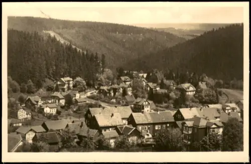 Finsterbergen-Friedrichroda Panorama-Ansicht von Finsterbergen 1953