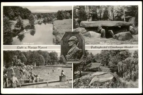 Bad Fallingbostel Böhmetal, Siebensteinhäuser, Freibad, Lons Grab 1950