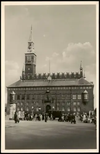 Postcard Kopenhagen København Rathaus (Raadhuset) 1940