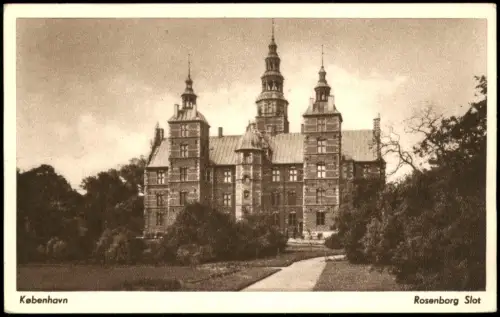 Postcard Kopenhagen København Schloss Rosenborg (Rosenborg Slot) 1915