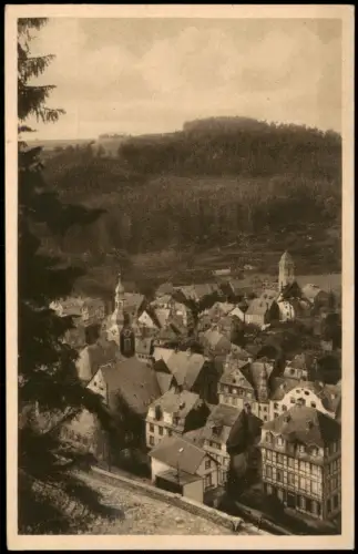Ansichtskarte Monschau/Eifel Montjoie Gesamtansicht von Monschau 1930