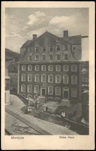 Ansichtskarte Monschau/Eifel Montjoie Das Rote Haus 1910