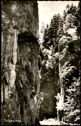 Obermaiselstein (Oberallgäu) Felsformation Hirschsprung bei Obermaiselstein 1955