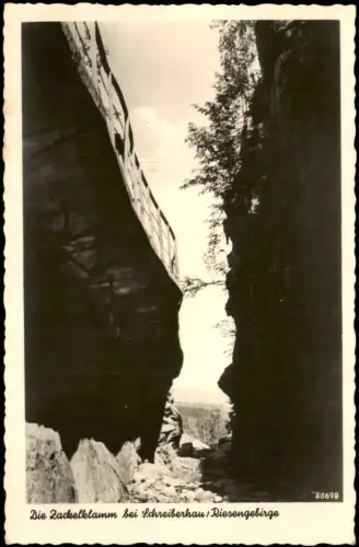 Postcard Hirschberg (Schlesien) Jelenia Góra Die Zackelklamm 1939