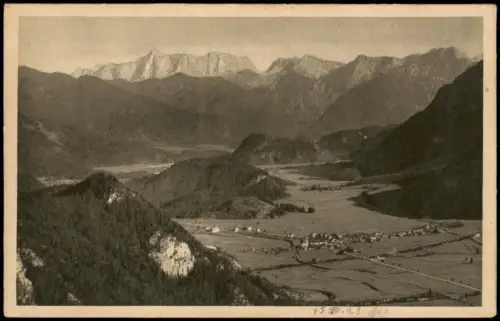 Pfronten (Allgäu) Blick von Falkenstein gegen die Zugspitze 1923