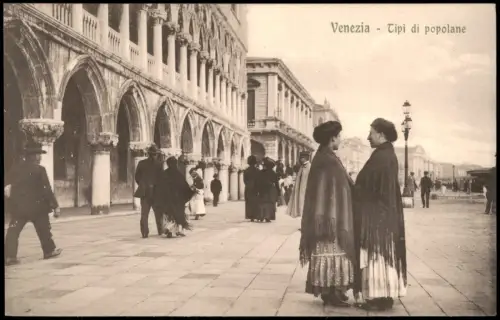 Cartolina Venedig Venezia Venezia Tipi di popolane 1920