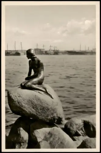 Kopenhagen København Die Kleine Meerjungfrau an der Langelinie 1950 Privatfoto