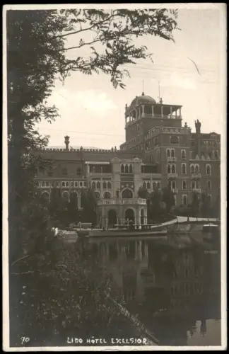 Cartolina Lido di Venezia-Venedig Venezia Hotel Excelsior 1920