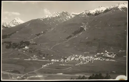 Ansichtskarte Zuoz Zutz | Zuz Berg-Panorama Blick auf den Ort 1930