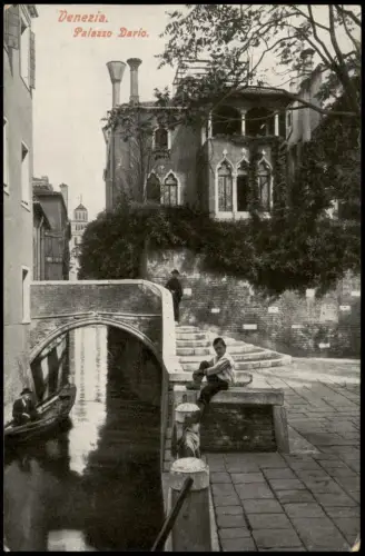 Cartolina Venedig Venezia Palazzo Dario 1915