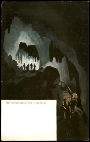 Ansichtskarte Rübeland Hermannshöhle bei Rübeland 1910