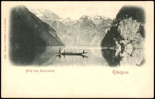 Schönau am Königssee Blick vom Malerwinkel auf den Königssee 1900