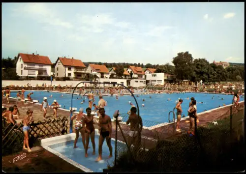 Sankt Wendel St. Wendel Freibad Schwimmbad Einfamilienhäuser 1979