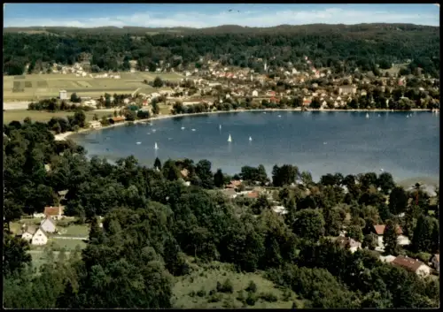 Herrsching am Ammersee Luftbild Gesamtansicht v. Flugzeug aus 1970