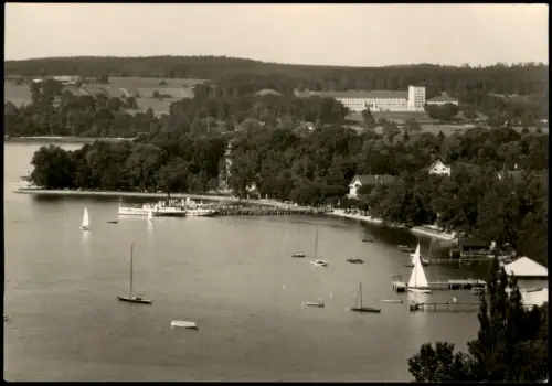 Herrsching am   Luftbild Ammersee Blick in   Zoll- und Finanzschule 1960