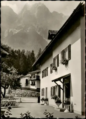 Ansichtskarte Grainau Partie am HAUS MÄRKL Zugspitzstraße 17 1960
