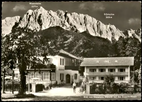 Grainau GÄSTEHEIM WEINRICH Café Restaurant Zugspitzdorf Zugspitze Massiv 1960